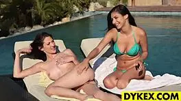 Outdoor Lesbian Sex With Strapon And Dildo Between Teen 18+ And Cougar