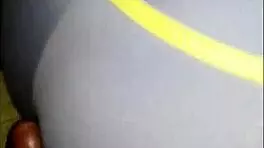 my friend is exercising and i get horny with her sexy body, wanting to bend her over for anal toys