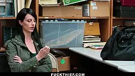 skinny teen 18+ bribed to have a fuck in the shop