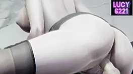 Super sexy hentai teen 18+ moans during handjob and fucking 😈