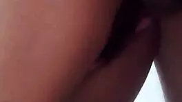 Cute Mexican Brunette Stops Dick with Feet