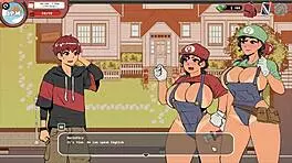 spooky hentai game brings mario sisters to outdoor threesome fun 😏