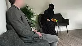 did that public dick flash just go wrong with an arab girl? hot milf receptionist steps in!