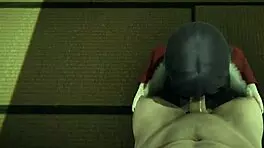 Kure Karure Rides Black Belt's Muscular Body