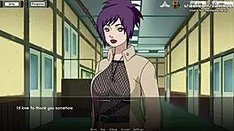 Naruto KUNOICHIS trainer busty teen anko mitarashi gets her TIGHT little pussy FUCKED and creampied by master naruto anime hentai porn game part 6