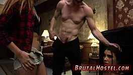 Extreme TIT bondage excites youthful tourists felicity feline and her teen partner in hardcore domination.