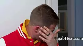 Hijab teen aubry babcock is shy but craves that dick so bad.