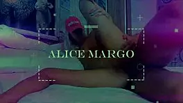 pov scene with facial expression on blonde teen