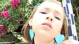 selina 18, a dirty petite 18+ lesbian teen, teases and licks. her small 18+ tits drive wild.