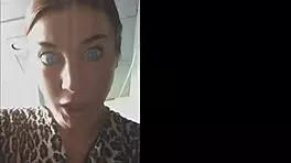 Felicity Feline's behind-the-scenes compilation on set with tattoos and blue eyes