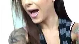 Felicity Feline's behind-the-scenes compilation on set with tattoos and blue eyes