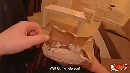 popcorn prank with stepmom while watching movie, buttplug fun