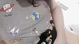 Cute Petite 18+ Girl Hana Lily Masturbates With Dildo On Video