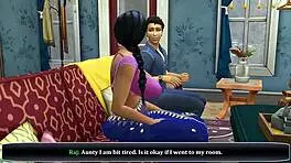 I’m aching for my Indian widow aunty’s big boobs in wild desi sex