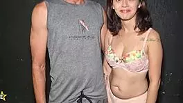 naughty girl meets old horny guy with huge cock