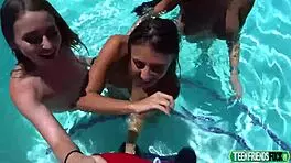 gia derza laney grey gianna grey compete in swimming with coach