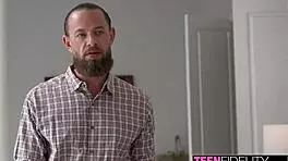 Fresh Teen Slut Cleans Plumber's Pipes!