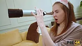 Inventive chick seduces skinny girl for steamy threesome