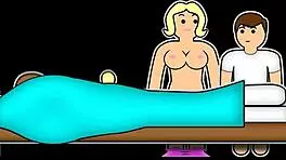 teen stepsister says, 'help me get off in the nature with fingering'