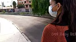 On the way home I find petite 18+ amateur getting blowjob and doggystyle creampie.