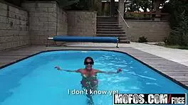 mischel lee busty slut tries anal for first time in pov