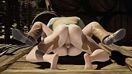 Resident Evil 4 - Ashley Graham Sucks and Swallows Cum in 3D