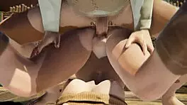 Resident Evil 4 - Ashley Graham Sucks and Swallows Cum in 3D