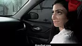 high step daddy fucks me hard after coming home