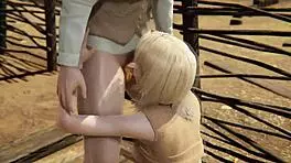 Resident Evil 4 - Ashley Graham Sucks and Swallows Cum in 3D