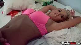 Bold Blondie Experiences Intense First Anal Assfucking with Nerd Tucker Starr in Public Outdoor Pickup Scene from POV