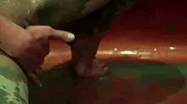 wet and dirty cutie fingers her pussy to orgasm in the bathtub 😏