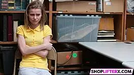 Shoplifting Catarina Gets Slammed Hard With Monster Cock!