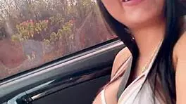 quick public fuck after meeting leads to cum facial