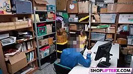 Shoplifting Catarina Gets Slammed Hard With Monster Cock!