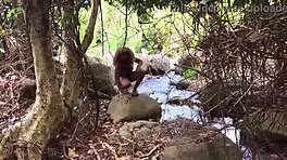 Nina Rivera Sucks Monster Cock by Riverside with Don and Nina Superhotfilms