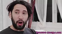 Tattooed Emo Teen Rides In Fetish Scene