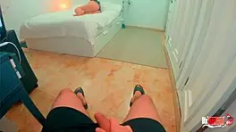 Hot skinny Indian mom with big ass fucked by step son POV