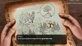 Blonde with big tits fucks in frozen cave.