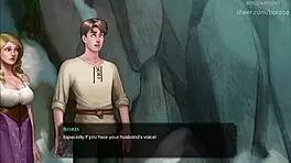 Blonde with big tits fucks in frozen cave.