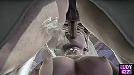 young secretary gets double blowjob at wedding 😏