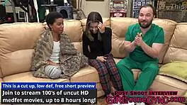 Naughty nurse Aria Nicole submits intensely to doctor's sexual desires after patients leave