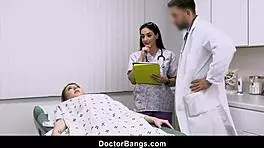 Wow! Doctor and nurse bang teen 18+ patient hard!