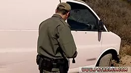 Petite brunette Mercedes Carrera caught smuggling, gets facial cumshot