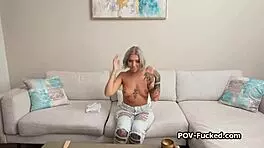 Pov Fucking Super Hot Tattooed Ice Blonde In Homemade Sex Tape