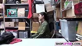 Teen thief faces police or fuck choice at work