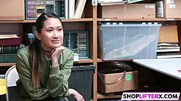 Teen thief faces police or fuck choice at work