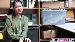 Teen thief faces police or fuck choice at work