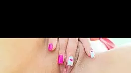 Secretary's wet pussy moans loud during solo play