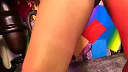 Dancing for my boss on webcam to make him jerk off