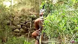 非洲黑人18+ Bianka 短发诱惑陌生人户外粗暴啪啪